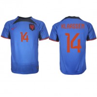 Netherlands Davy Klaassen #14 Replica Away Shirt World Cup 2022 Short Sleeve